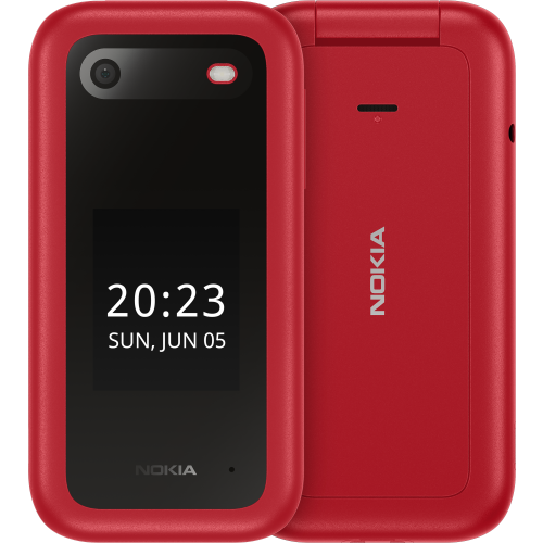 nokia 2660 Flip red front back int