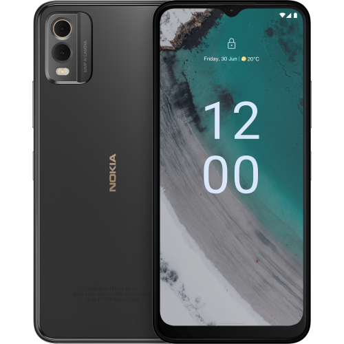 nokia C32 Charcoal front back int